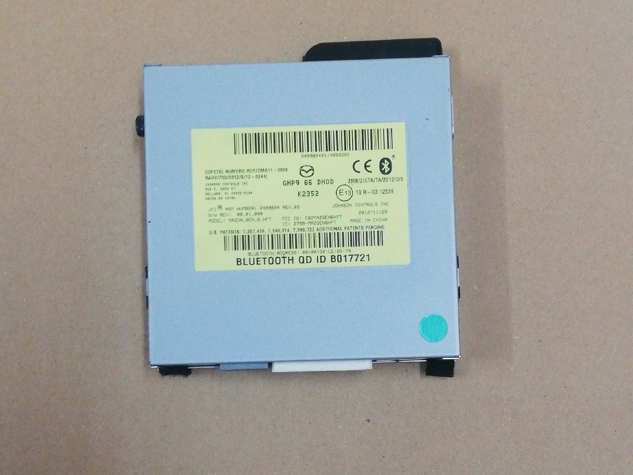 MAZDA 6 Bluetooth Elektronika